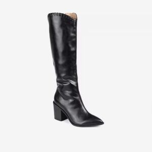 Journee Collection Black Heeled Boots